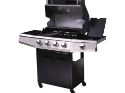 Barbecue gaz "Bingo 5" - 5 Brûleurs dont 1 latéral - 15.2kW + Housse protection - Noir