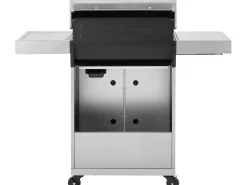 Barbecue gaz en inox avec 5 brûleurs dont 1 latéral 