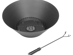 Barbecue plancha brasero a charbon et bois