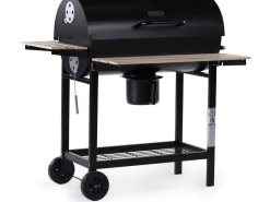 Barbecue XXL charbon de bois "King" - 95 x 63 x 105 cm - Noir