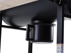 Barbecue XXL charbon de bois "King" - 95 x 63 x 105 cm - Noir