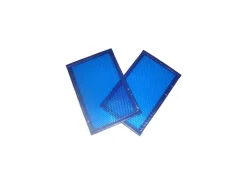 Bâche à bulles Bleu/Bleu non bordée au m² Forme 2