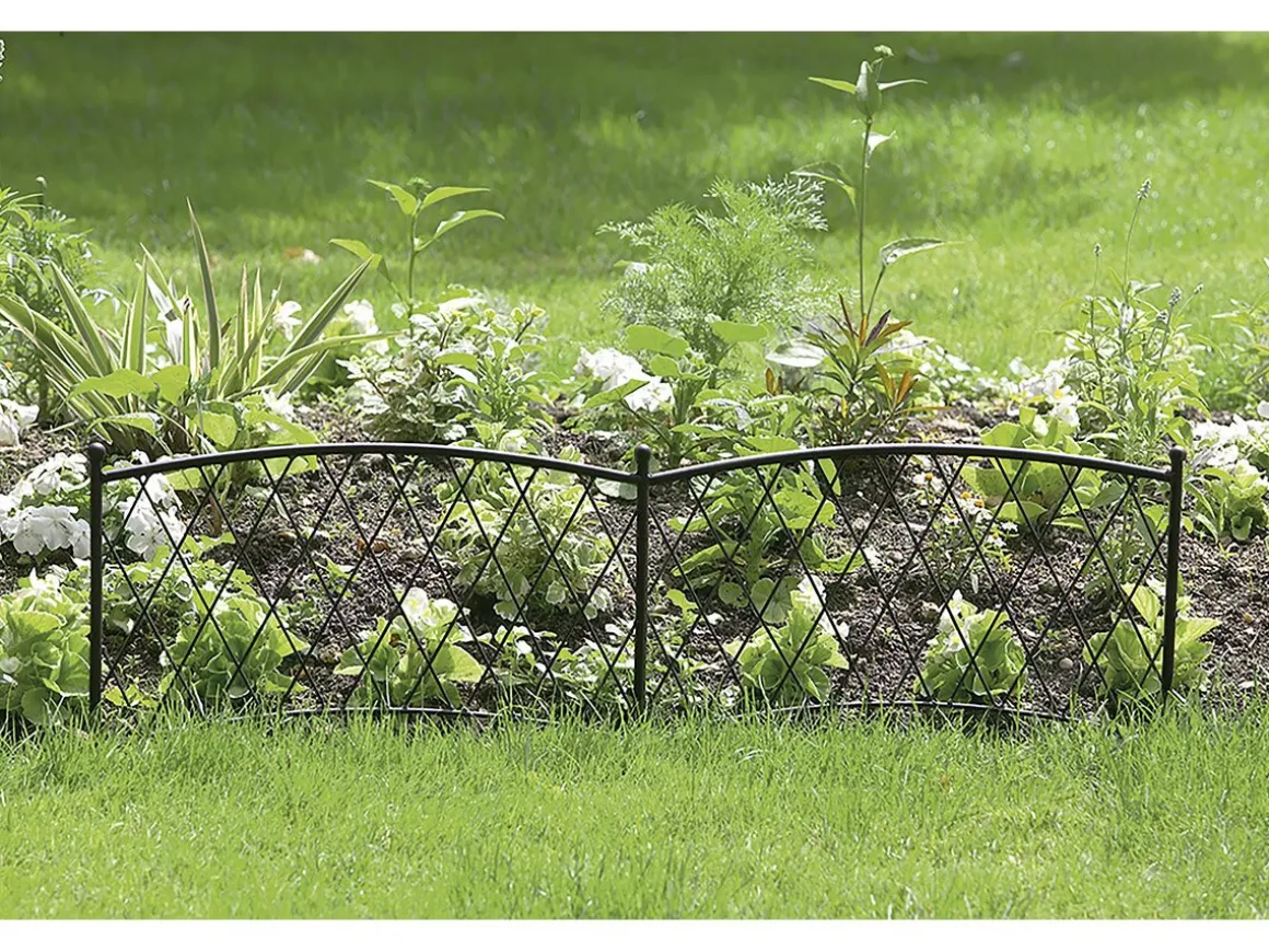 Bordure - " Classic Métal " - Lot de 5 - 0.40 x 1.00 m - Rouille antique