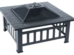 Brasero avec couvercle anti braise 