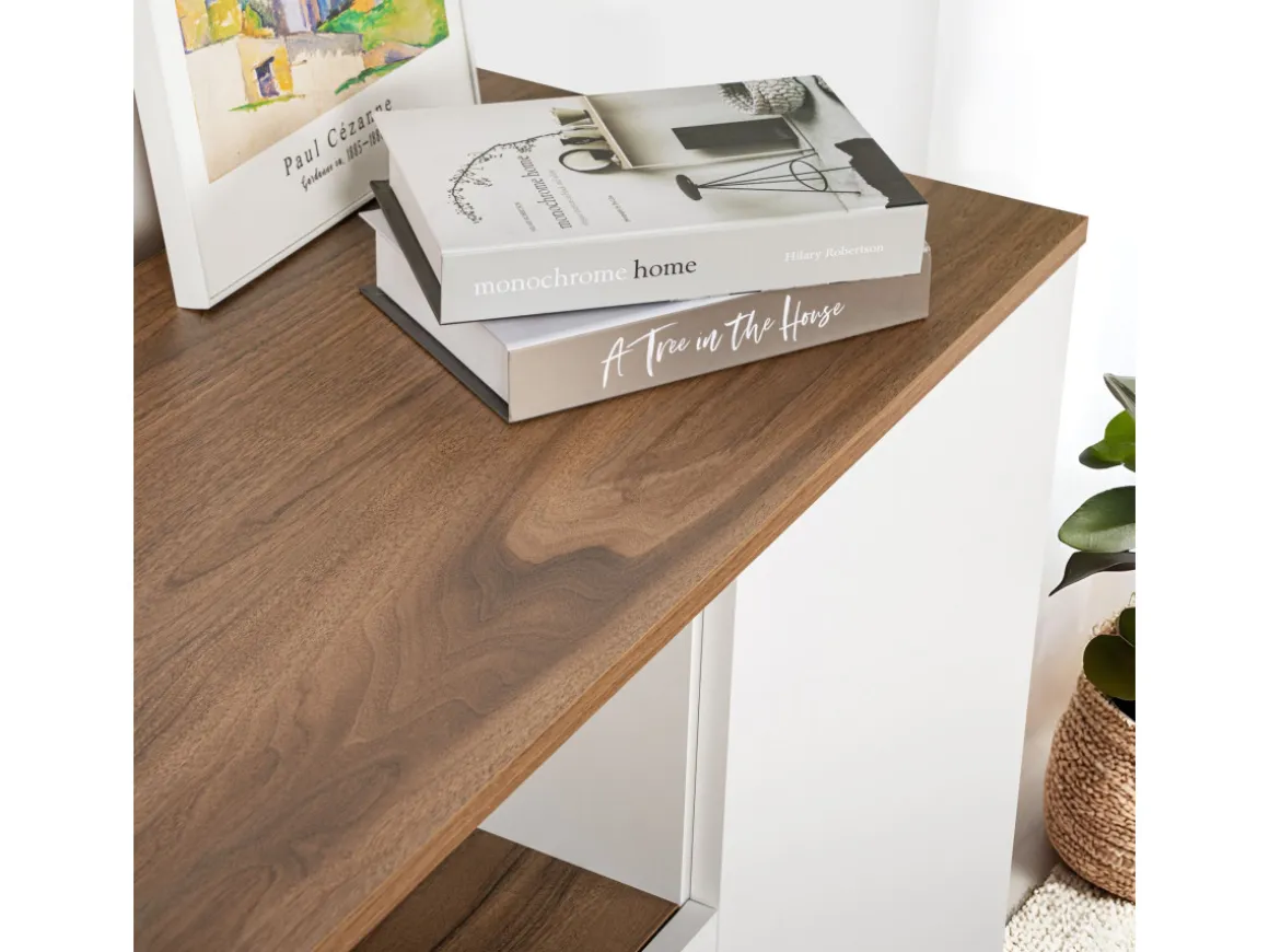 Buffet en bois "Arista" - 180 x 44 x 75 cm - Blanc