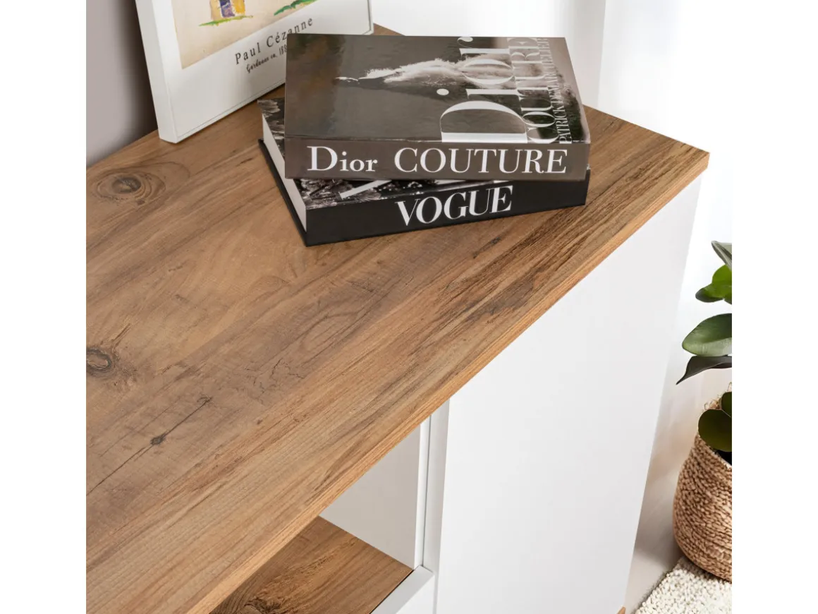 Buffet en bois "Arista" - 180 x 44 x 75 cm - Blanc