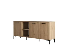 Buffet en bois "Aurora" - 180 x 45 x 80 cm - Marron