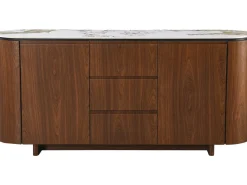 Buffet en bois avec plateau en céramique 