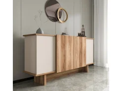 Buffet en bois "Diana" - 180 x 40 x 81 cm - Beige