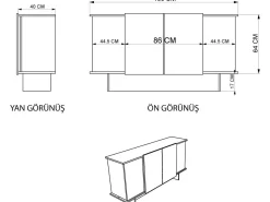Buffet en bois
