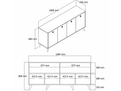 Buffet en bois 