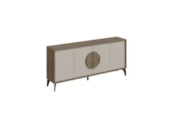 Buffet en bois "Gora Wide" - 180 x 36 x 82 cm - Crème