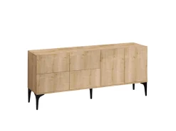 Buffet en bois "Laika" - 180 x 40 x 80 cm - Beige