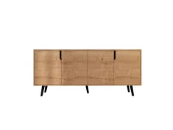 Buffet en bois "Latina" - 180 x 45 x 80 cm - Marron clair