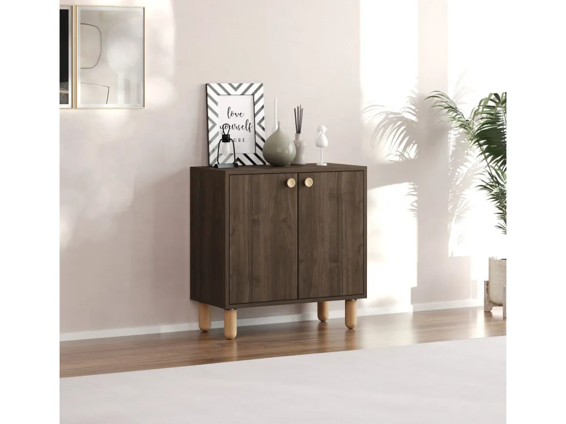 Buffet en bois "Lina" - 72 x 36 x 73 cm - Marron