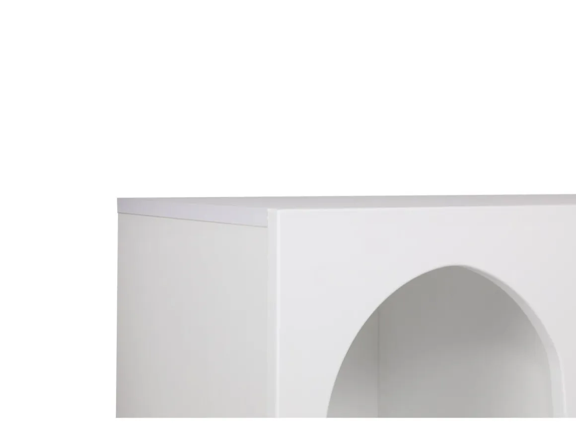 Buffet en bois "Liva" - 120 x 37 x 74 cm - Blanc