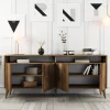 Buffet en bois "Milan" - 180 x 35 x 78 cm - Noyer