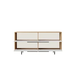 Buffet en bois "ON3-SW" - 160 x 44 x 74 cm - Blanc
