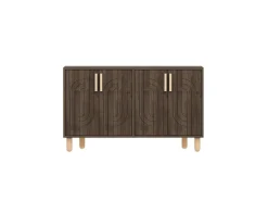 Buffet en bois "Rodney" - 120 x 30 x 74 cm - Marron