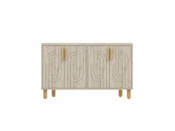 Buffet en bois "Rodney" - 120 x 30 x 74 cm - Travertin