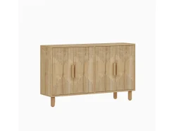 Buffet en bois "Roger" - 120 x 29 x 73 cm - Chêne Saphir