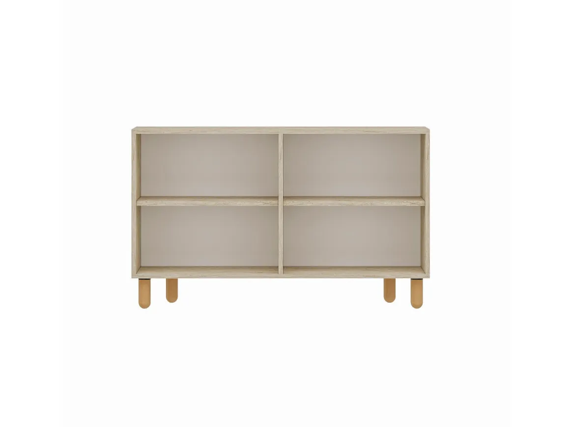 Buffet en bois "Roger" - 120 x 30 x 74 cm - Travertin