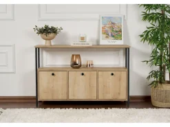 Buffet en bois "Solace" - 120 x 30 x 77 cm - Beige