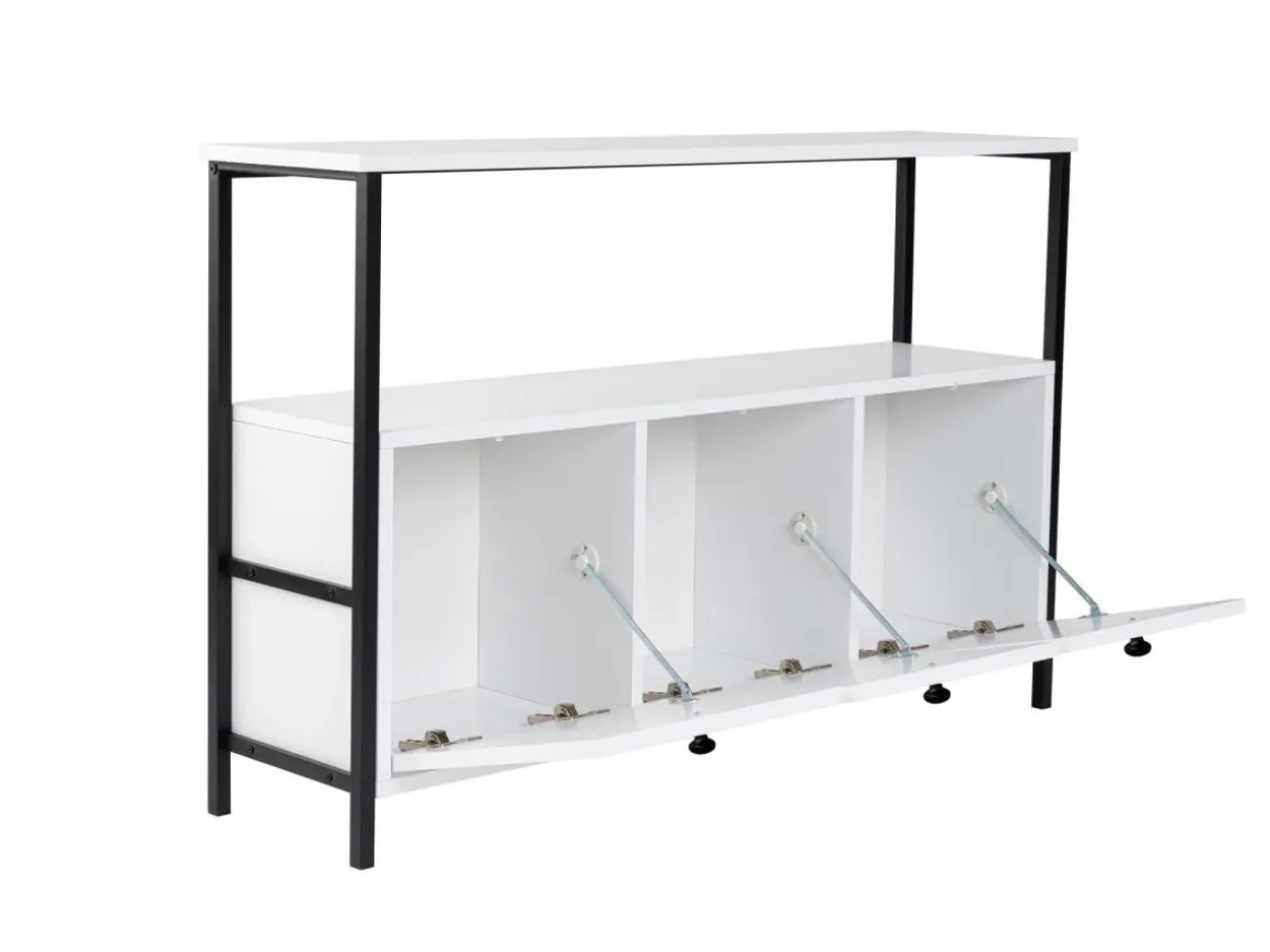 Buffet en bois "Solace" - 120 x 30 x 77 cm - Blanc