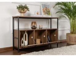 Buffet en bois "Solace" - 120 x 30 x 77 cm - Marron