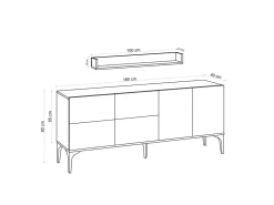Buffet en bois 
