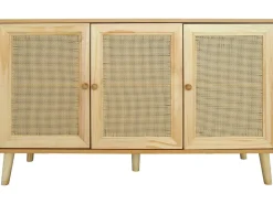 Buffet style cannage "Neuille" - 120 x 40 x 71.5 cm - Beige