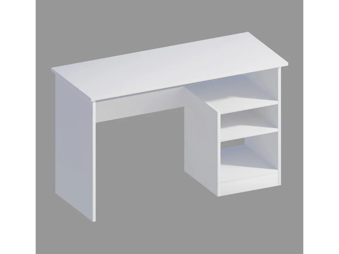 Bureau en bois "Bahar" - 120 x 50 x 74 cm - Blanc