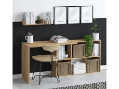 bureau en bois "Blake" 74 x 45 x 145 cm - Chêne