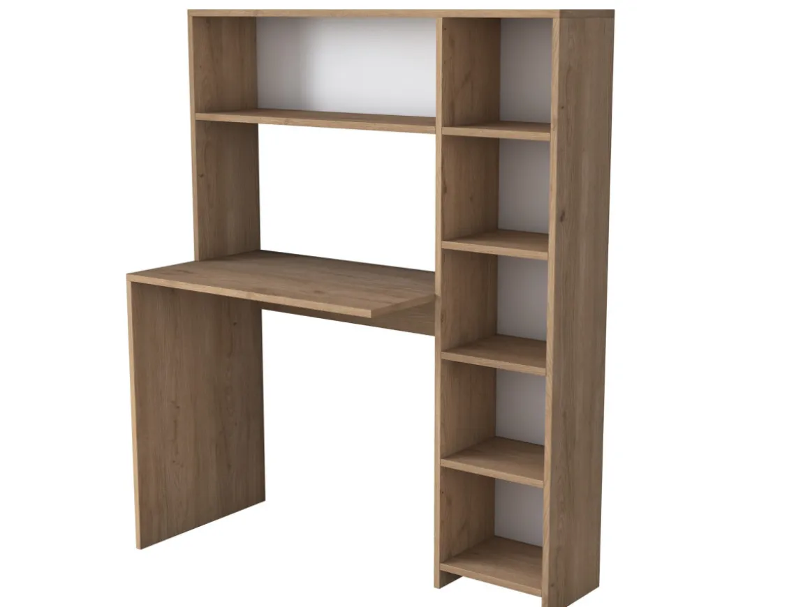 bureau en bois "Haham" 113 x 40 x 142 cm - Chêne
