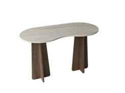 Bureau en bois "Infini" - 120 x 60 x 75 cm - Travertin