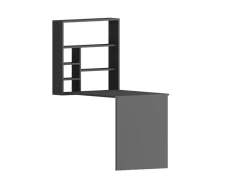 Bureau en bois "Sedir" - 90 x 59 x 154 cm - Anthracite