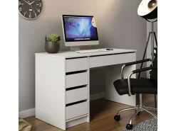 Bureau en bois 5 tiroirs