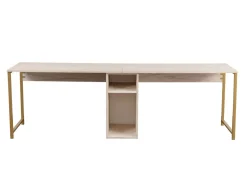 Bureau en bois "Twin Study Desk" - 240 x 60 x 74 cm - TravertinOr
