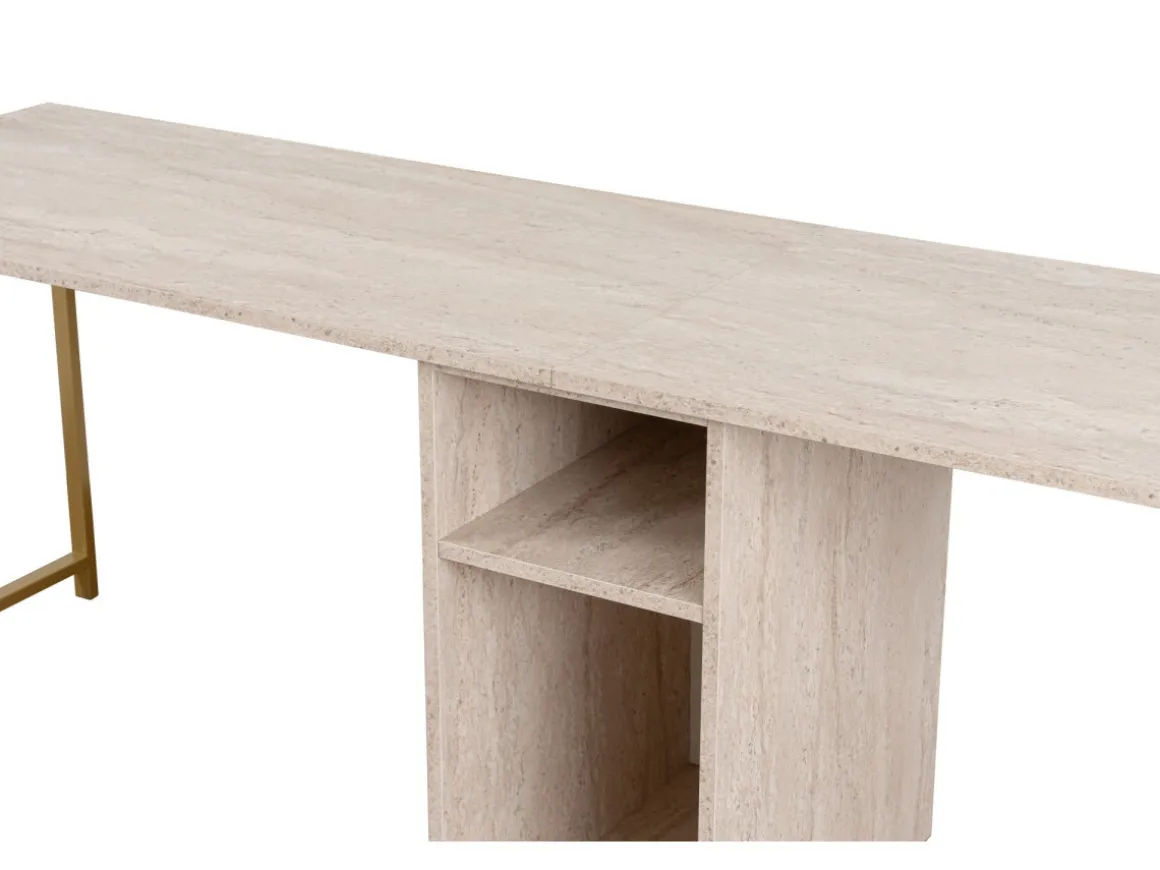 Bureau en bois "Twin Study Desk" - 240 x 60 x 74 cm - TravertinOr