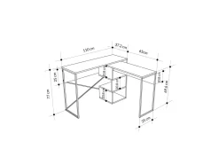 Bureau modulable en bois
