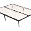 Cadre à lattes + pieds pour matelas de 160 x 200 cm - 20 lattes