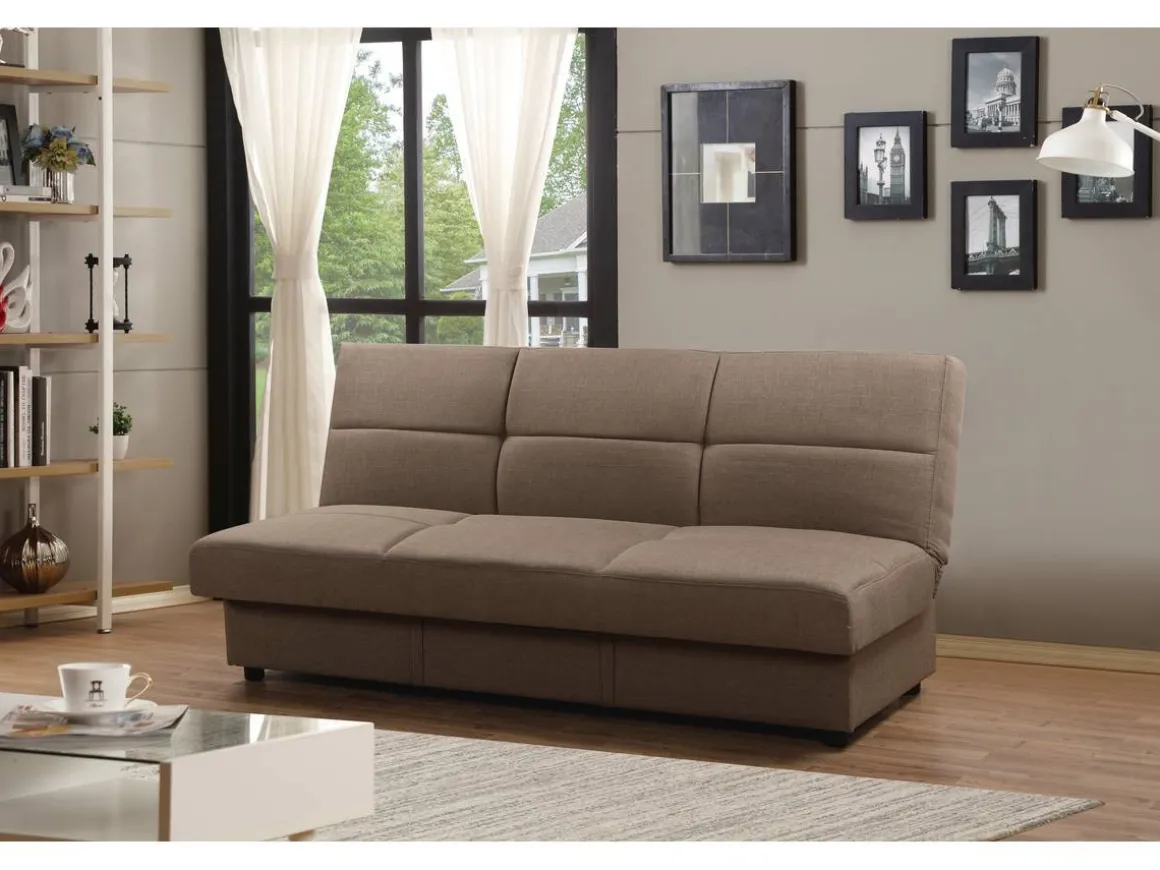Canapé Clic-Clac "Enzo" - 186 x 80 x 87 cm - 3 places - Taupe