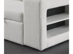 Canapé d'angle bouclettes convertible/reversible