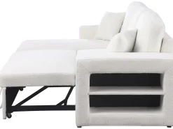 Canapé d'angle bouclettes convertible/reversible