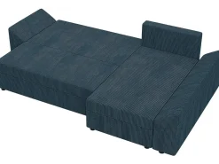 Canapé d'angle convertible avec coffre 