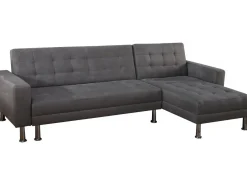 Canapé d'angle convertible et réversible "Theo"- 4 places - Gris