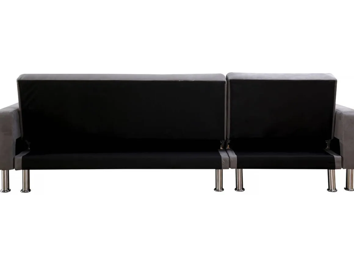 Canapé d'angle convertible et réversible "Theo"- 4 places - Gris