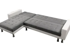 Canapé d'angle convertible et réversible
