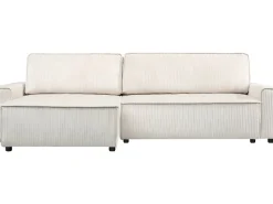 Canapé d'angle convertible et reversible en velours côtelé 