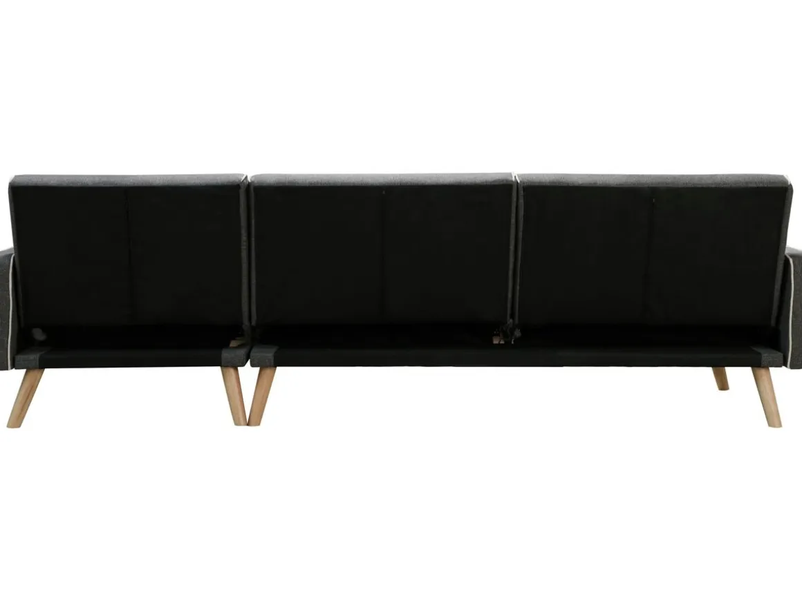 Canapé d'angle convertible et réversible "Jules" - 3 places - Gris
